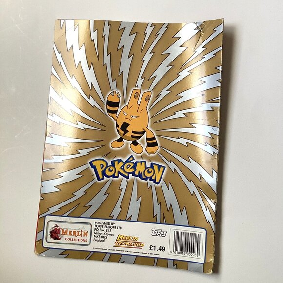 Merlin Topps Pokémon 2001 Album Book + Stickers English Issue Collectable - Picture 13 of 16